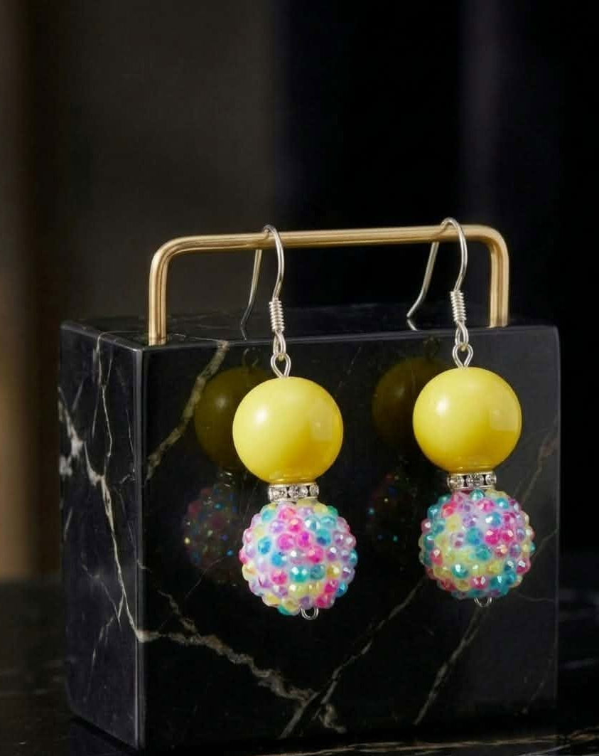 Disco Multi Color Earrings (#D6)