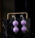 Lavender Royalty Earrings (#F2)