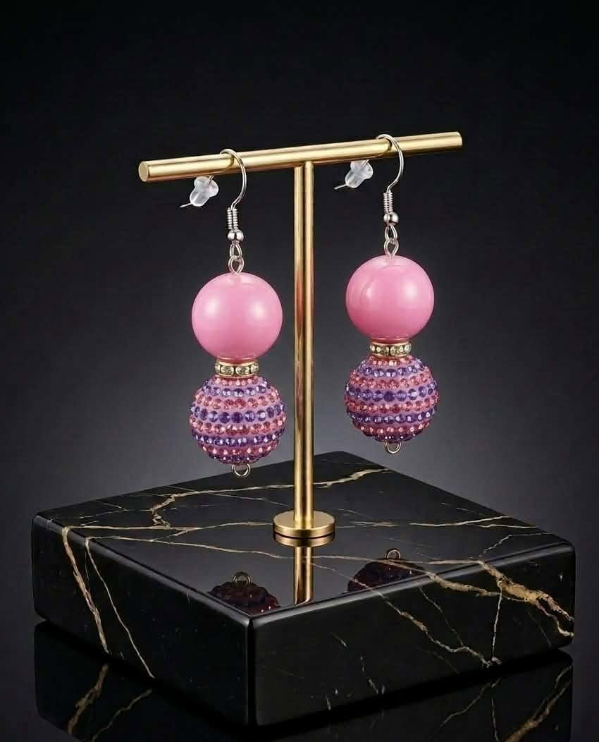 Magenta Majesty Earrings (#F6)
