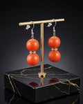 Spicy Orange Drop Earrings (#B3)