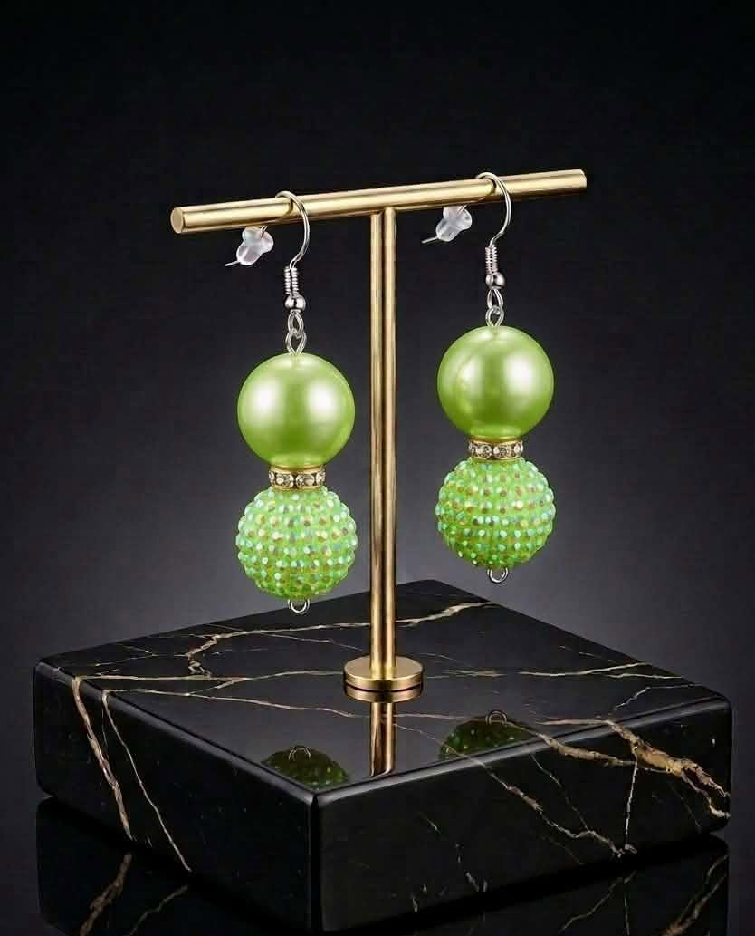 Chartreuse Queen Earrings (#F8)