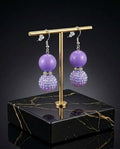 Pretty Purple Drop Earrings (#D4)