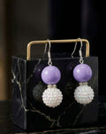Soft Lavender Drop Earrings (#D1)