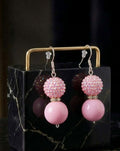 Pink Blush Drop Earrings (#F1)