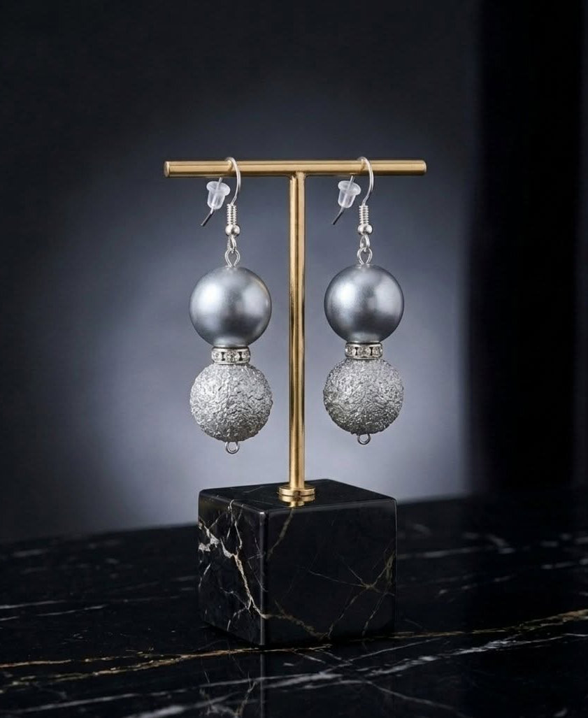 Silver Clapback Earrings (#B2)