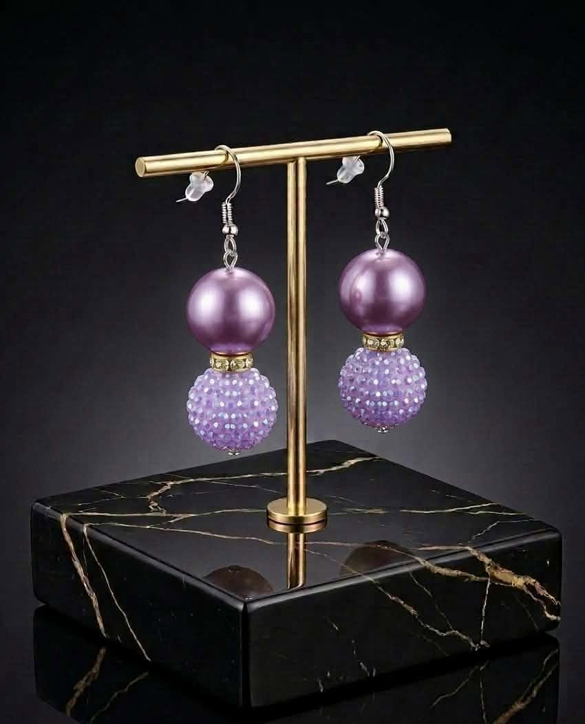 Imperial orchid Earrings (#F5)