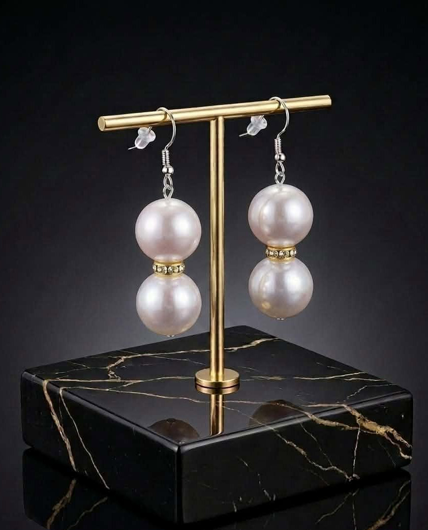 Ivory Luminescence Earrings (#F3)