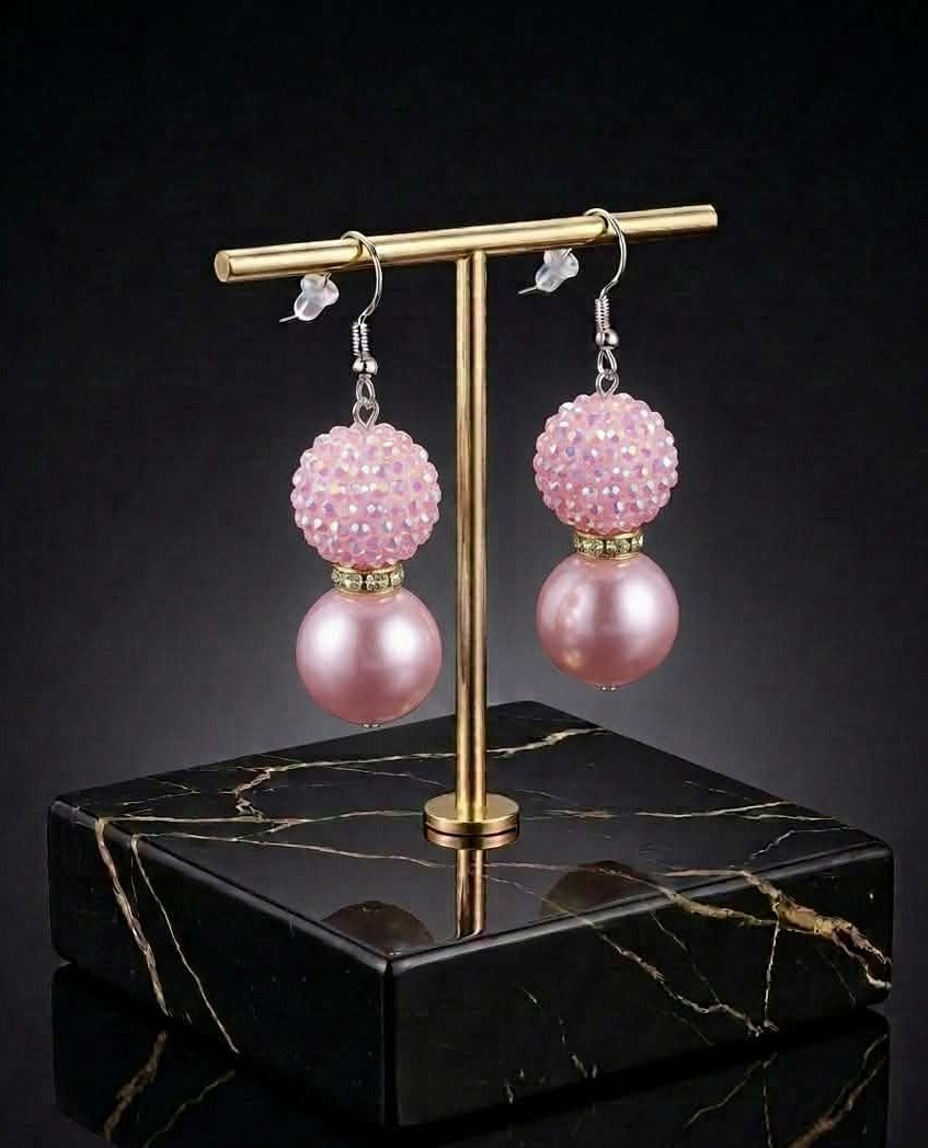 Imperial Orchid Drop Earrings (#F10)
