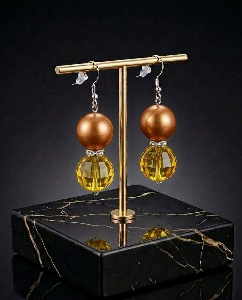 Amber Honey Earrings (#G2)