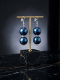 Deep Sapphire Earrings (#A7)
