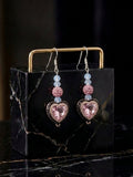 Blushful Pink Heart Earrings (#A6)
